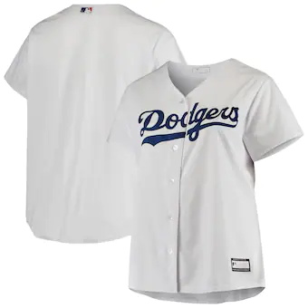 womens white los angeles dodgers plus size sanitized replic